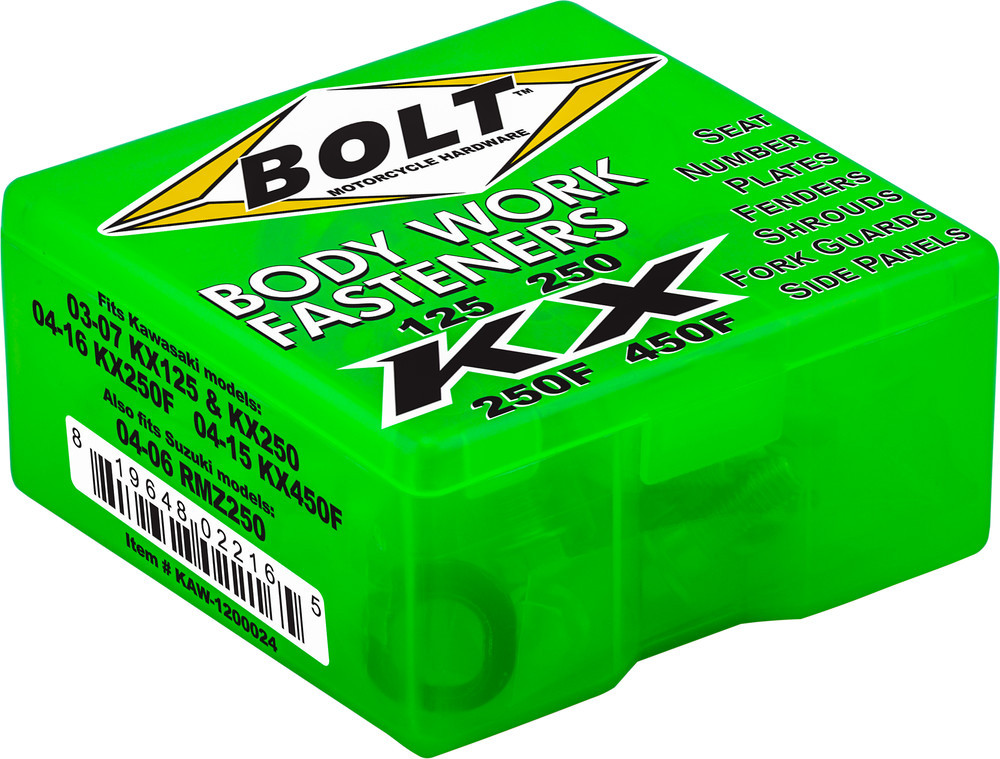 Bolt Full Plastics Fastener Kit Kx4 50F - KAW-1200024