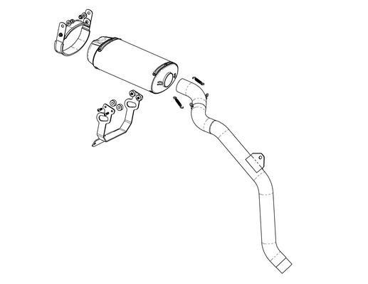 Jardine RT1 Titanium Dual Outlet Slip On Exhaust ZX-6R / ZX-6RR INCL FN 05 06