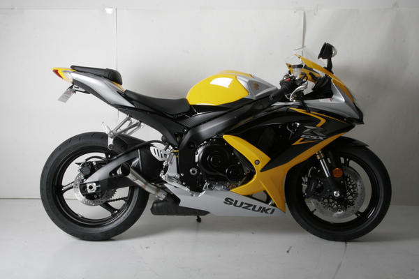 Jardine GP1 Polished Slip On Exhaust Muffler Suzuki GSX-R600 / GSX-R750 08 09