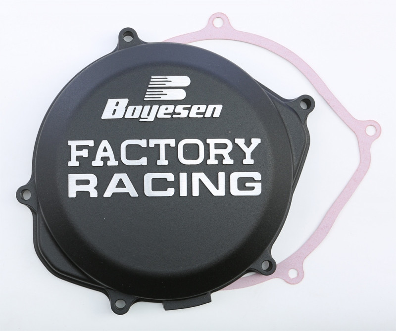 Boyesen Factory Racing Clutch Cover (Black) - CC-06AB