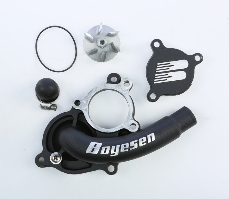 Boyesen Hy-Flo Water Pump Cover & Impeller Kit (Black) - WPK-27B