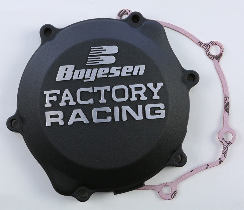 Boyesen Factory Racing Clutch Cover (Black) - CC-30B