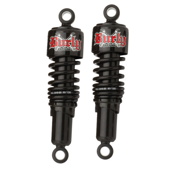 Burly B28-1202B 10.5" Black Slammer Shocks for Harley Davidson Dyna 91-11
