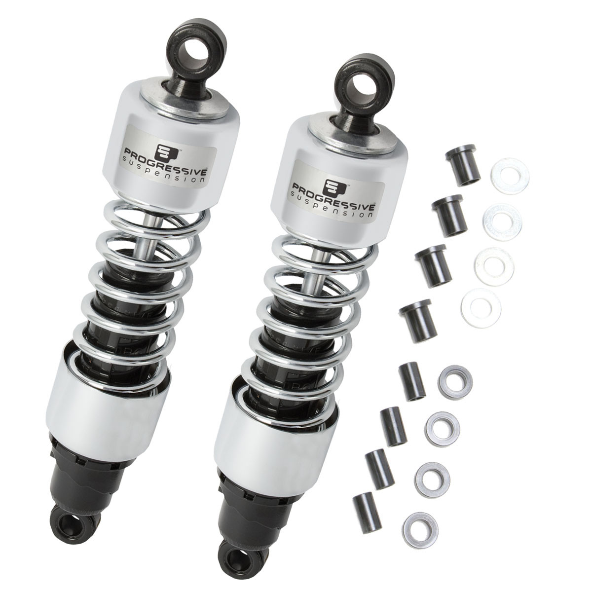 Progressive Suspension 412 Harley Shocks 11.5" Chrome - 412-4074C