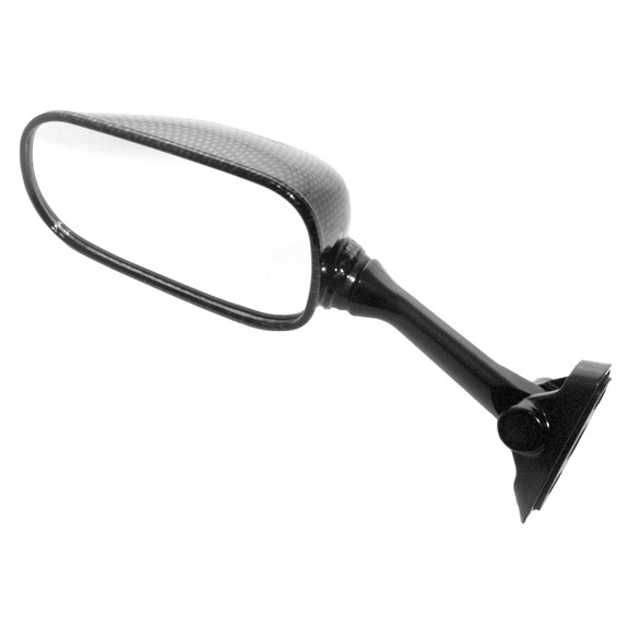 EMGO OEM Replacement Mirror for 01-03 Suzuki GSXR600/SV1000 Left Side Carbon