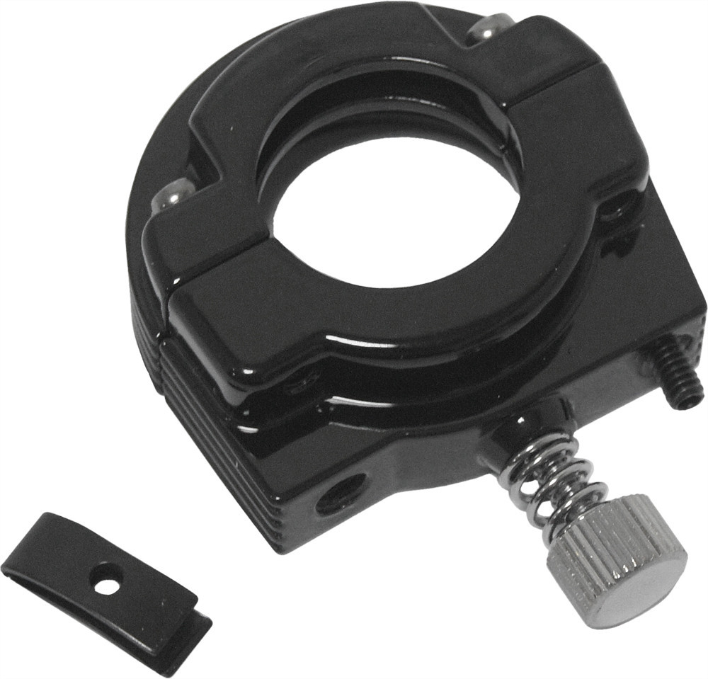 Harddrive Throttle Clamp Dual Cable Gloss Black - 30-665AB