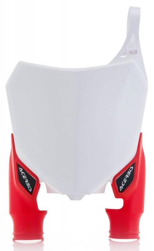 Acerbis Raptor Front Number Plate (White/Red) - 2527411030