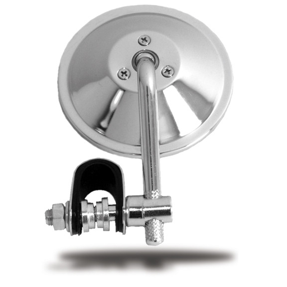 EMGO Universal Round Clamp-On Mirror With 4 Inch Stem (20-06804)