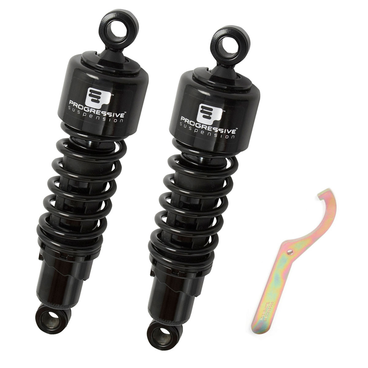 Progressive Suspension 412 Harley Shocks 12.0" Black - 412-4079B