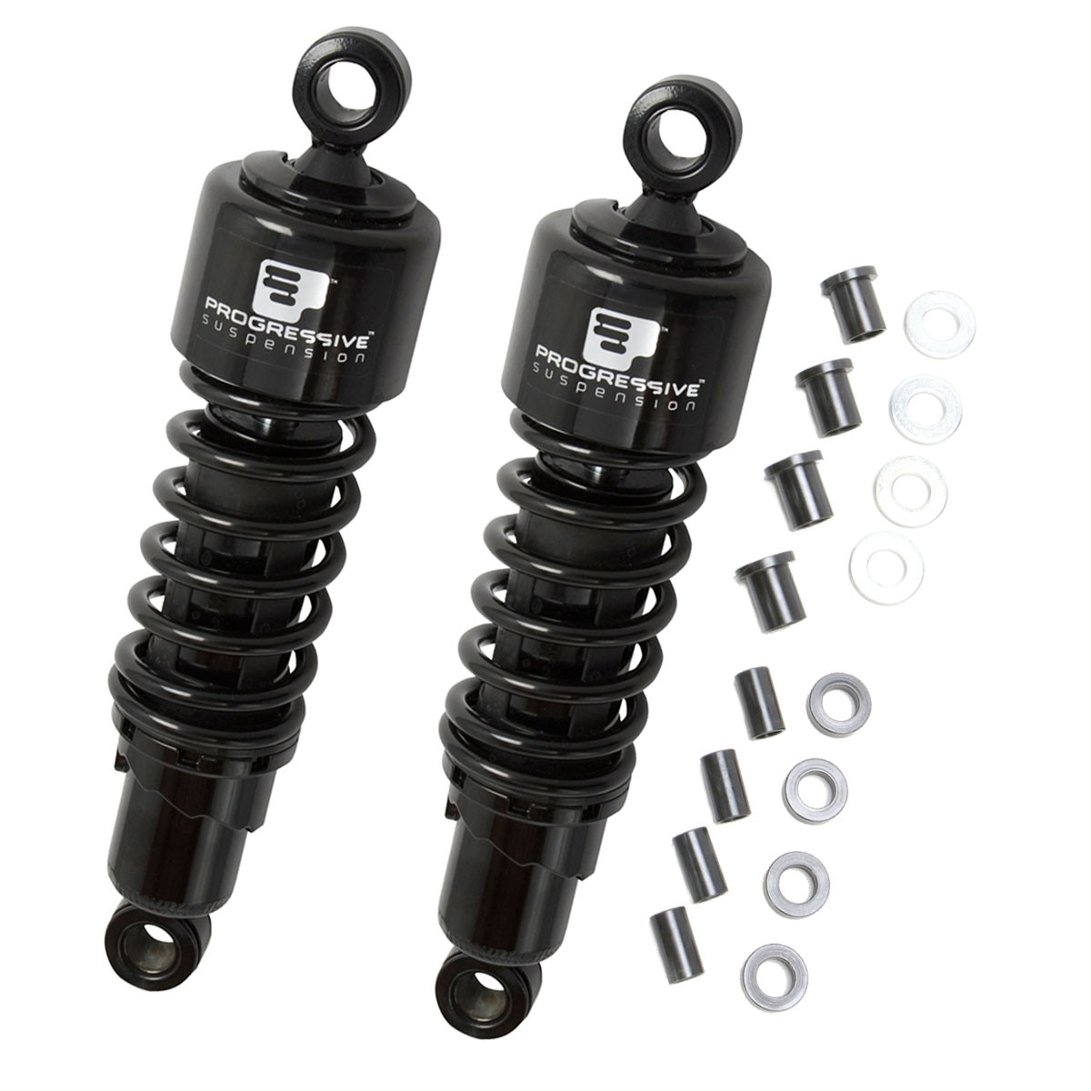 Progressive Suspension 412 Harley Shocks 13.0" Black - 412-4020B