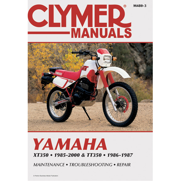 Clymer M480-3 Service Shop Repair Manual Yamaha XT350 / TT350 1985-2000