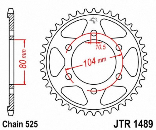 Jt Rear Steel Sprocket 41T - JTR1489.41 - Speed Addicts