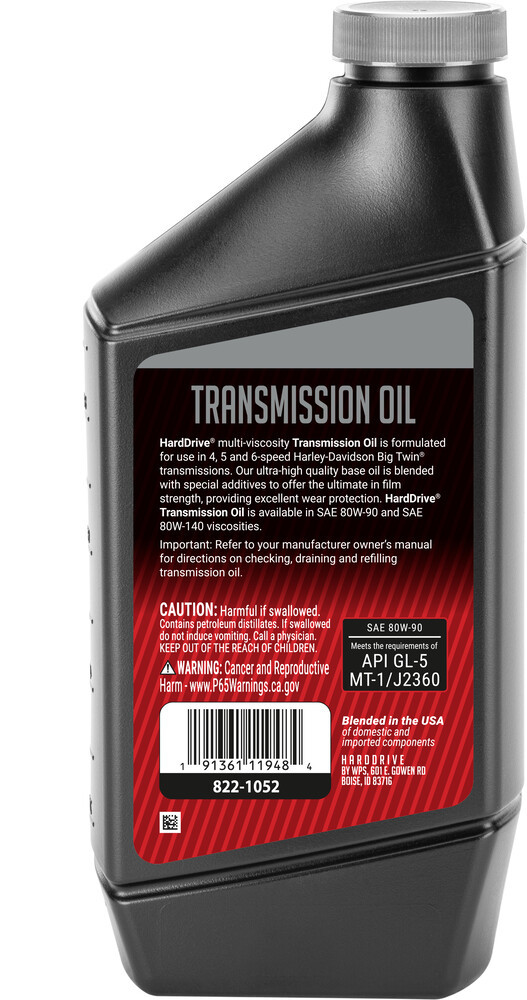 Harddrive Transmission Oil 80W-90 1Qt - 198504