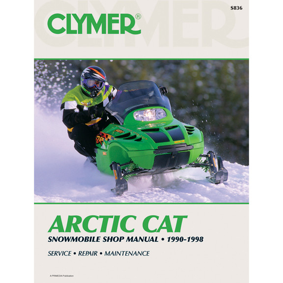 Clymer S836 Service Shop Repair Manual Arctic Cat Snowmobile 90-98
