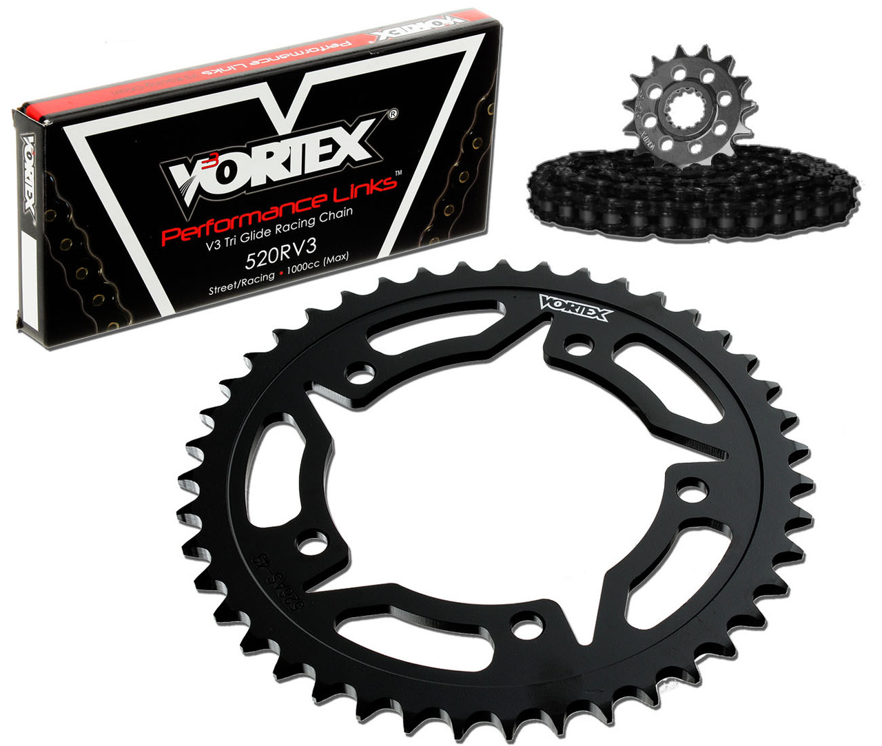 Vortex CK6141 Chain and Sprocket Kit GFRS YAM FZS1000 / FZ1 06-09 (1D,STL)