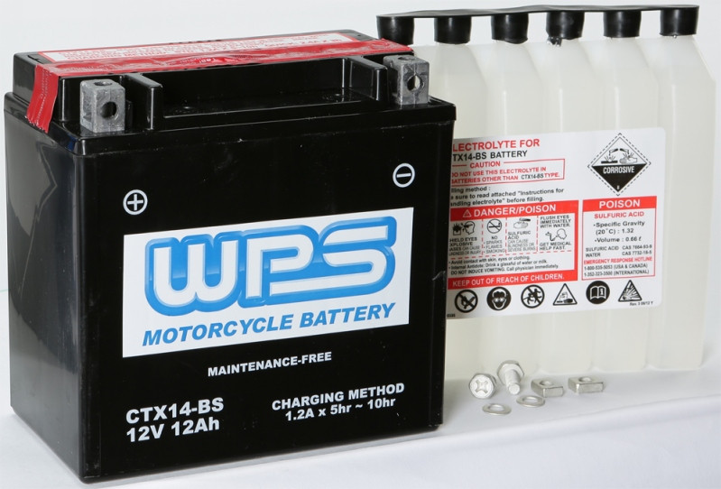 Wps Battery Maint Free Ctx14-Bs - CTX14-BS
