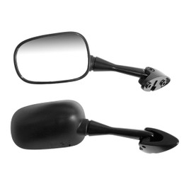 EMGO OEM Replacement Mirror for 00-01 Honda VFR800FI Left Side Black (20-37342)