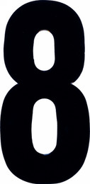 Dirt Digits #8 4" Black Extreme Digits 3/P K - XT43B-8