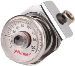Arnott Pressure Gauge & Bracket (Chrome) - K-2636