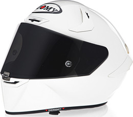 Suomy SR-GP Solid Pearl White Helmet