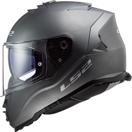 LS2 Assault Solid Matte Titanium Helmet