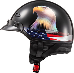LS2 Bagger Murica Gloss Black Helmet