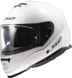 LS2 Assault Solid Gloss White Helmet