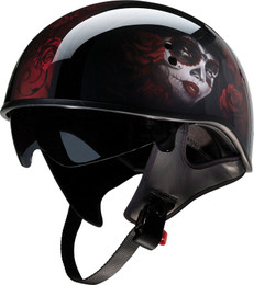 Z1R Vagrant Red Catrina Black Helmet