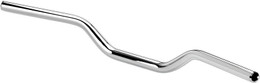Biltwell Tracker O-S Chrome Mid Oversized Handlebar for Throttle-By-Wire