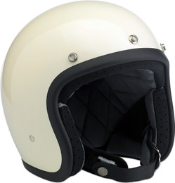 Biltwell Bonanza Gloss Vintage White Helmet