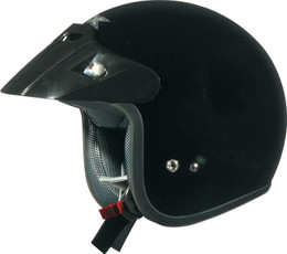 AFX FX-75 Gloss Black Solid Helmet