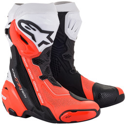 Alpinestars Supertech R v2 Black Red Flouro Vented Boots