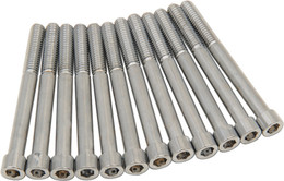 Drag Specialties Bolt Kit M8 Crankcase Smooth All Chrome  -  2401-0973