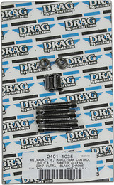 Drag Specialties Bolt Kit M8 Handlebar Black/Chrome Smooth  -  2401-1035