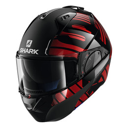 Shark Evo-One-2 Lithion Dual Black-Chrome-Red Helmet
