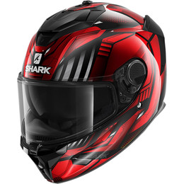 Shark Spartan GT Replikan Black-Chrome-Red Helmet