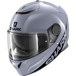 Shark Spartan 1.2 Blank Glossy Grey Helmet