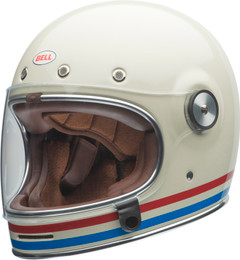 Casco Integrale Bullit Dlx Command Vintage White Red Blue Bell