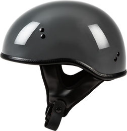 Highway 21 .357 Solid Half Helmet Grey
