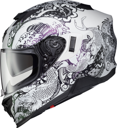 CASCO SCORPION EXO R420 SHAKE BLANCO