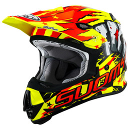Suomy MX Jump Hazard Yellow Red Helmet