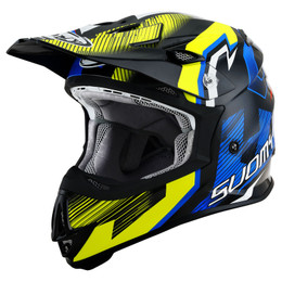 Suomy MX Jump Unleashed Blue Red Yellow Helmet