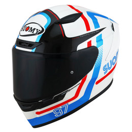 Suomy Track-1 97 White Red Blue Helmet