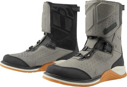 Icon Alcan Waterproof Gray Boots