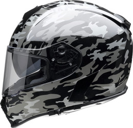 Z1R Warrant Camo Black Gray Helmet