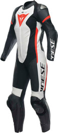 Dainese Women's Grobnik Black Red Leather Suit