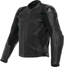 Dainese Racing 4 Perforated Black Red Leather Jacket - Speed Addicts