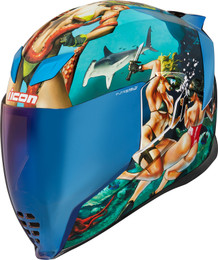 Icon Airflite Pleasuredome 4 Blue Helmet