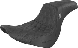 Saddlemen Seat Pro Series SDC Performance Without Backrest Full Lattice Stitch/Lumbar Gripper Black - SC81829DB