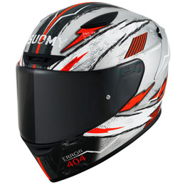 Suomy Track-1 404 Silver Red Helmet